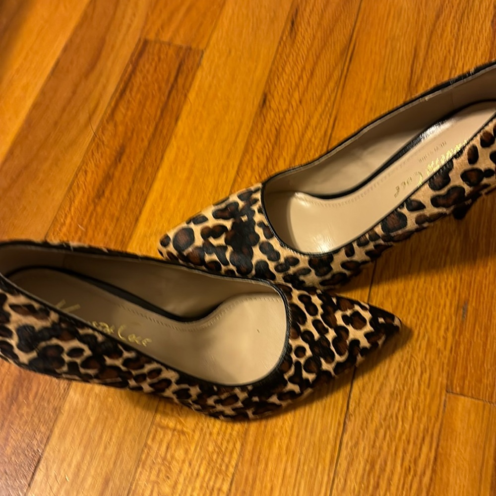 Kenneth Cole NY leopard print heels